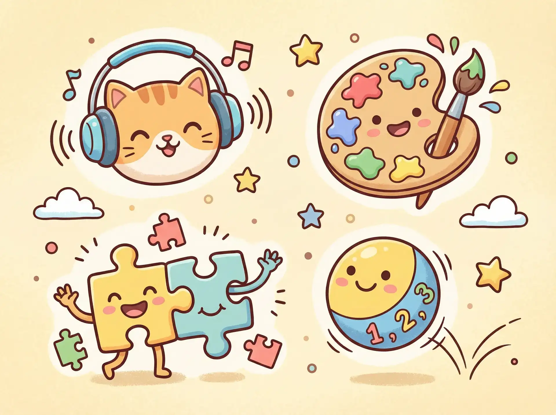 小朋友的手工作品 - 寻星之旅 益智创作